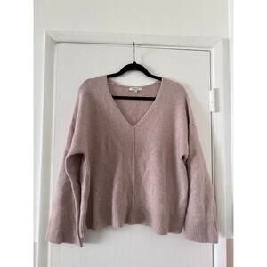 Madewell Staley V-Neck Pullover Sweater in Coziest Yarn (Size L)